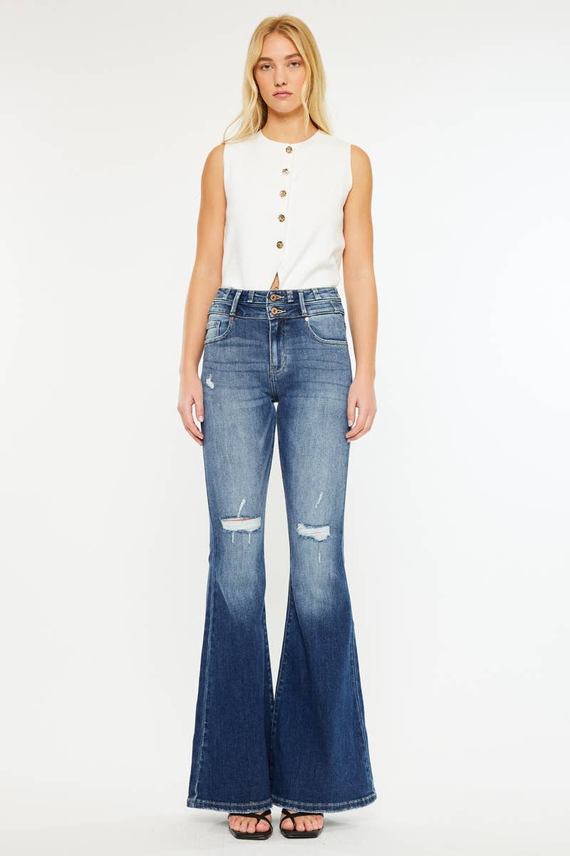 HIGH RISE SUPER FLARE JEANS