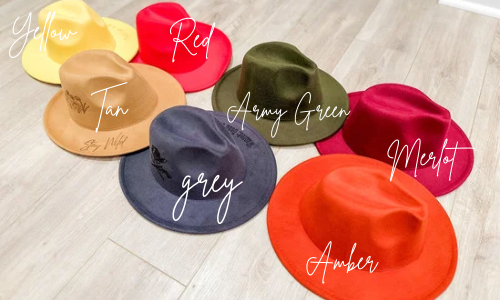 Wild Flower Burnt Hat Stay Wild Cowboy Hat Fedora