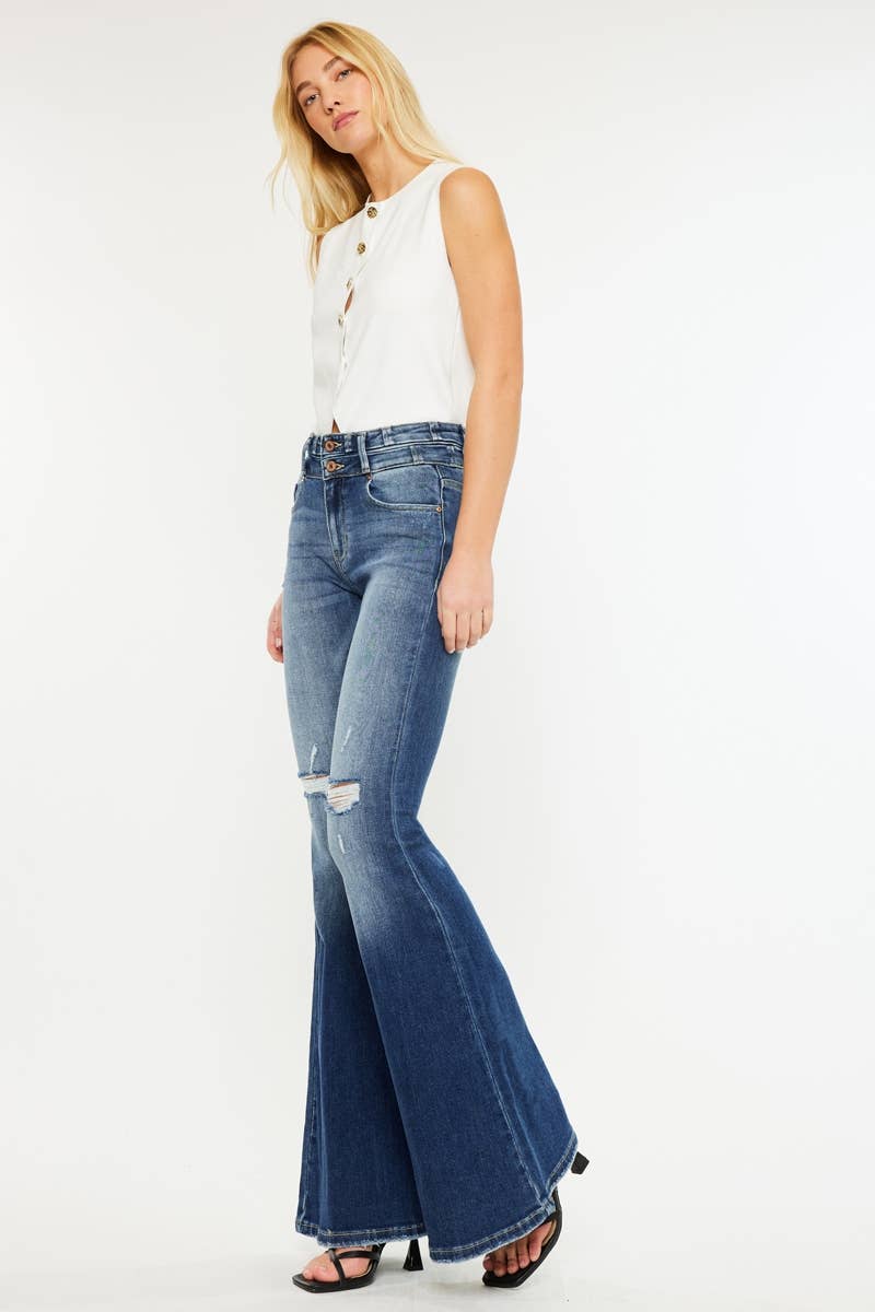 HIGH RISE SUPER FLARE JEANS