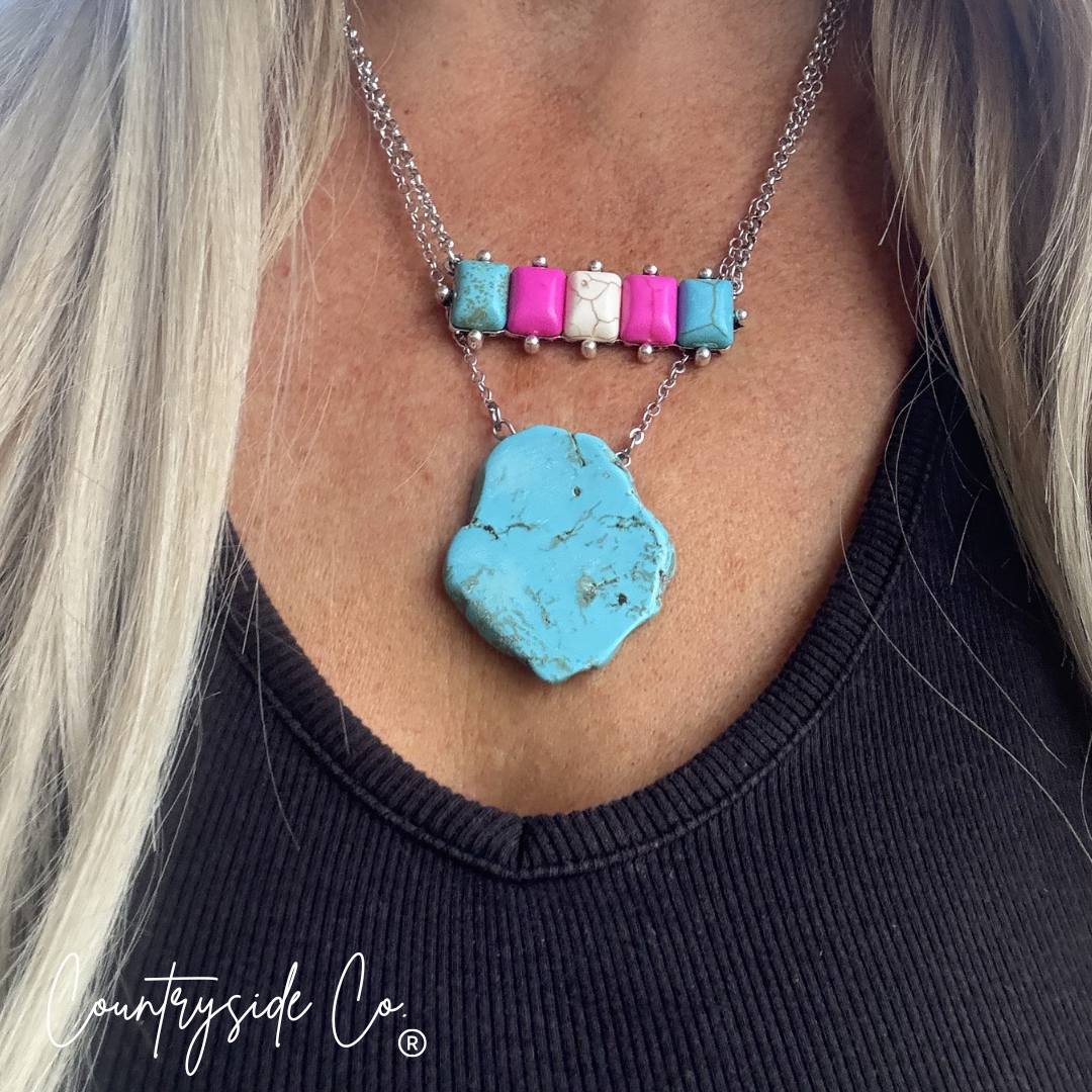 Canyon Slab Pendant Necklace