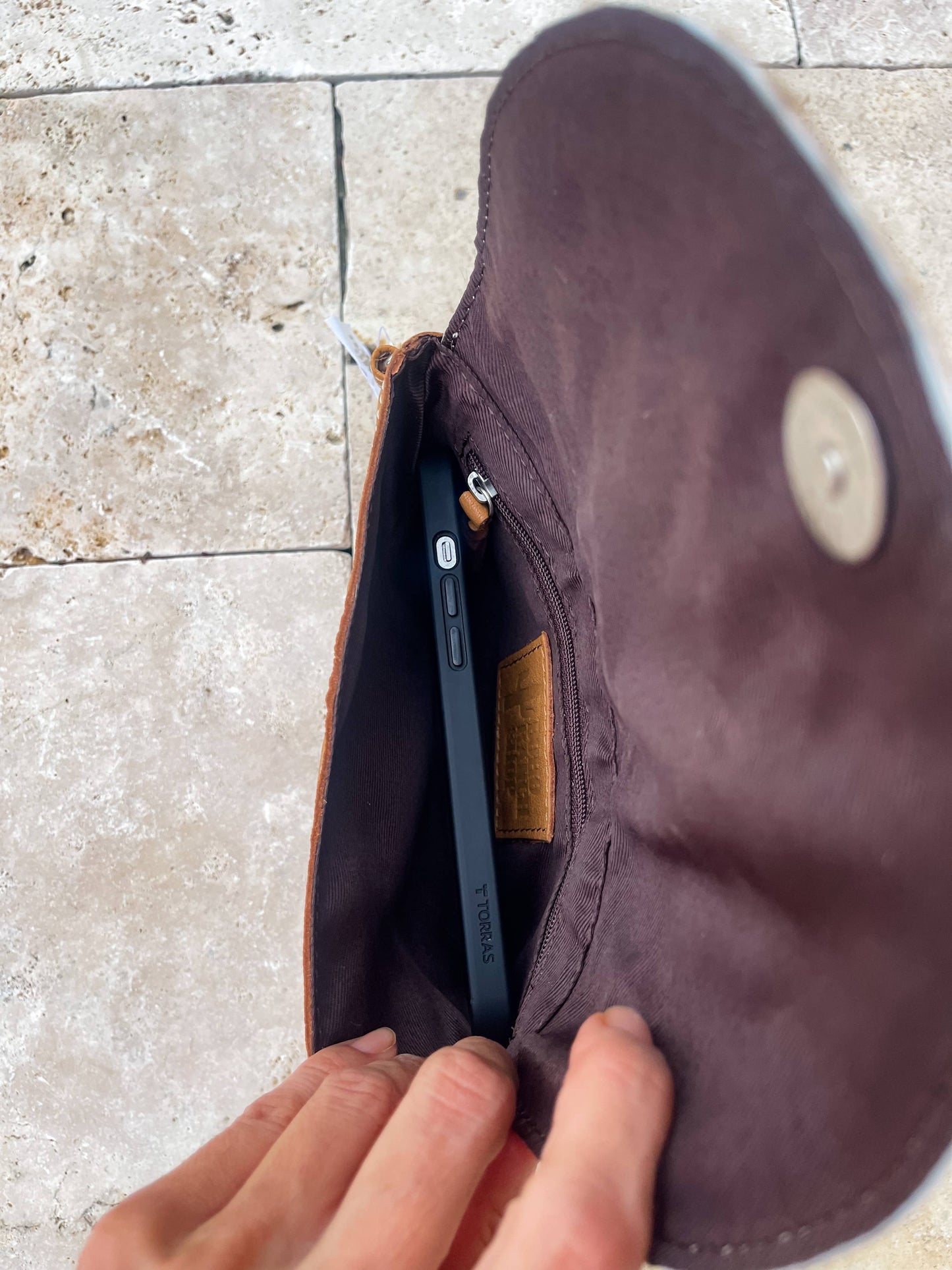 Wristlet Cowhide Leather - Western Clutch Bag Purse