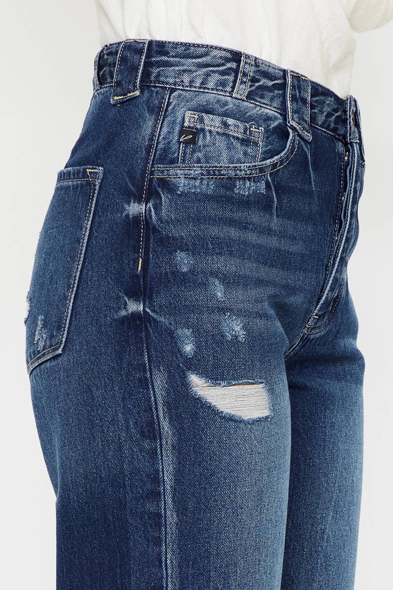 90’S ULTRA HIGH RISE FRAY HEM FLARE