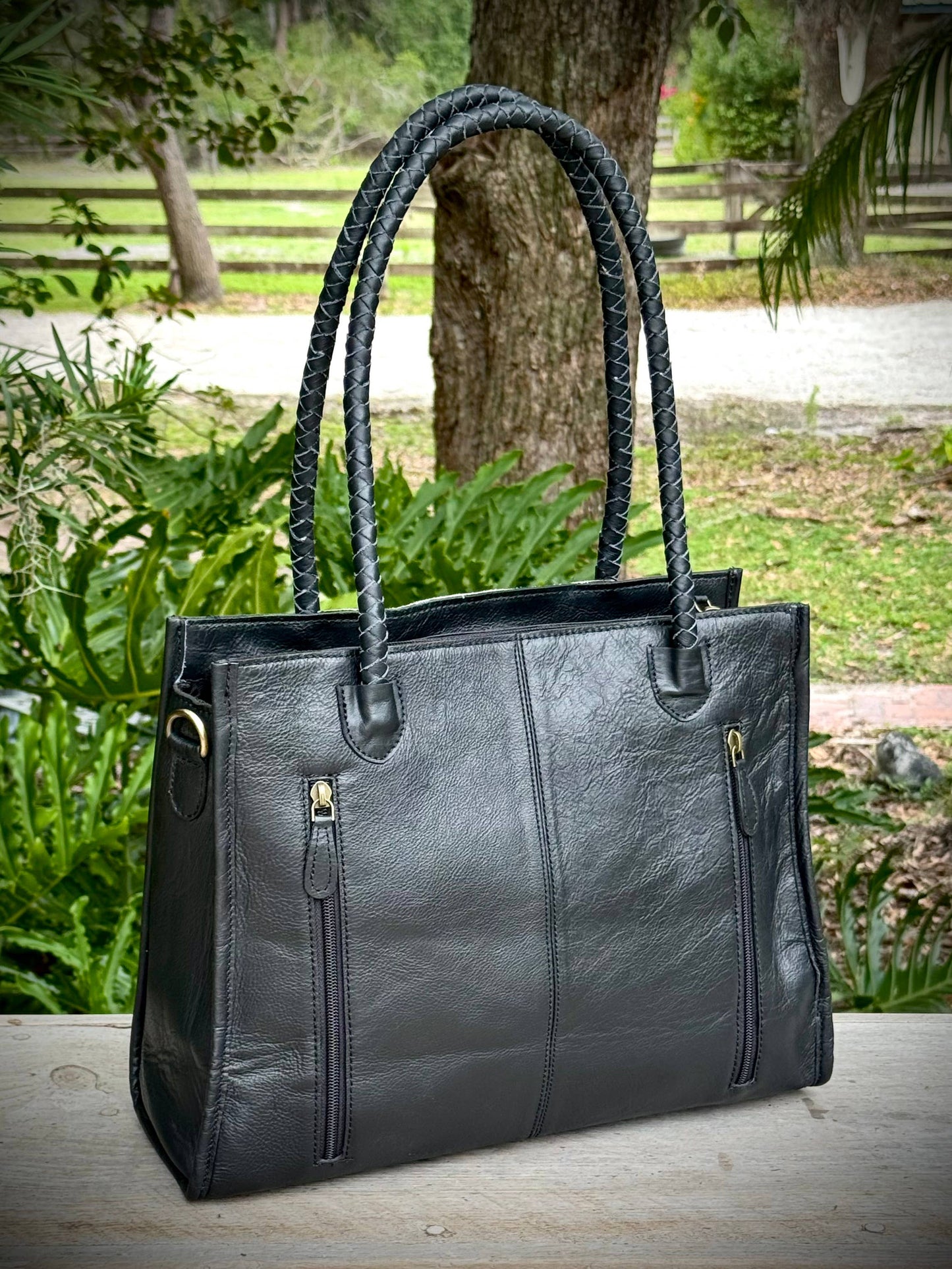 Upcycled Cowhide Tooled Leather Crossbody Shoulder Bag LV