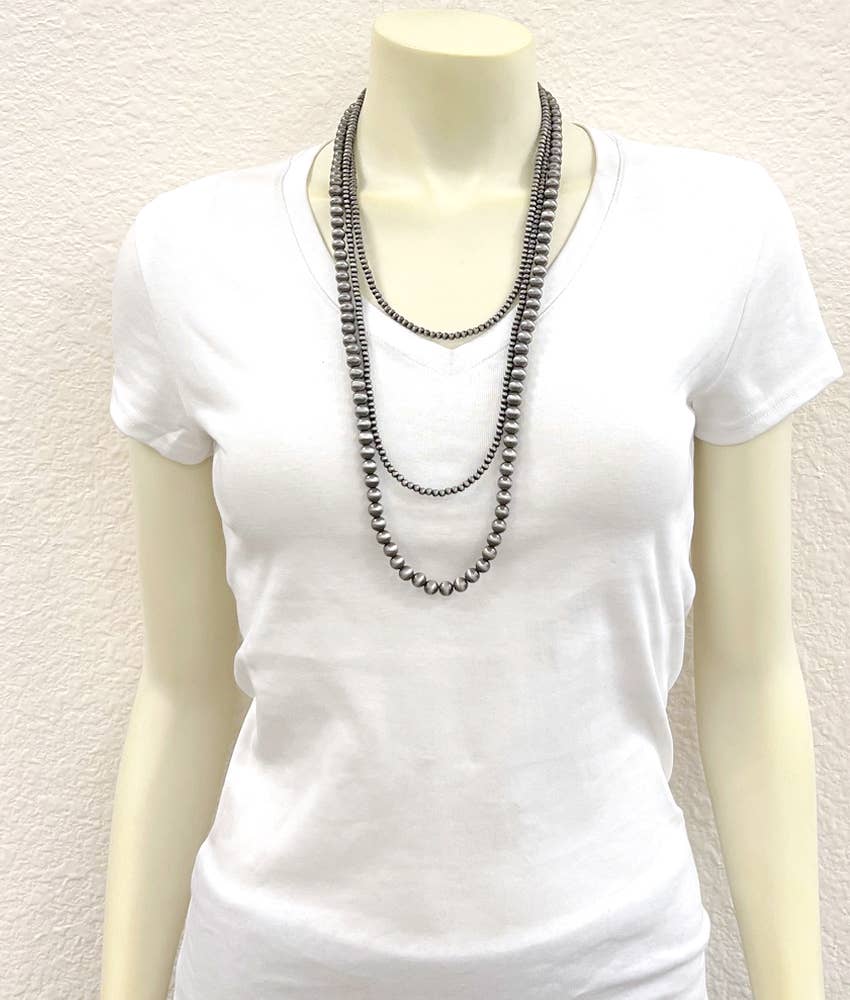 30-inch 3-strand Navajo Bead Necklace