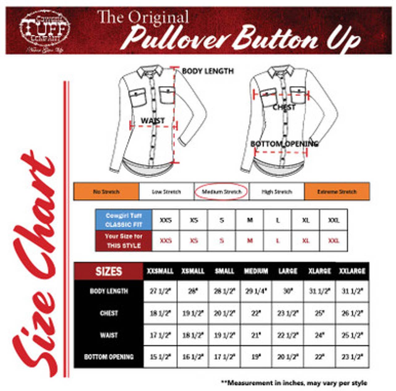 Pullover Button-Up Ultra Breathe Denim with Crystals