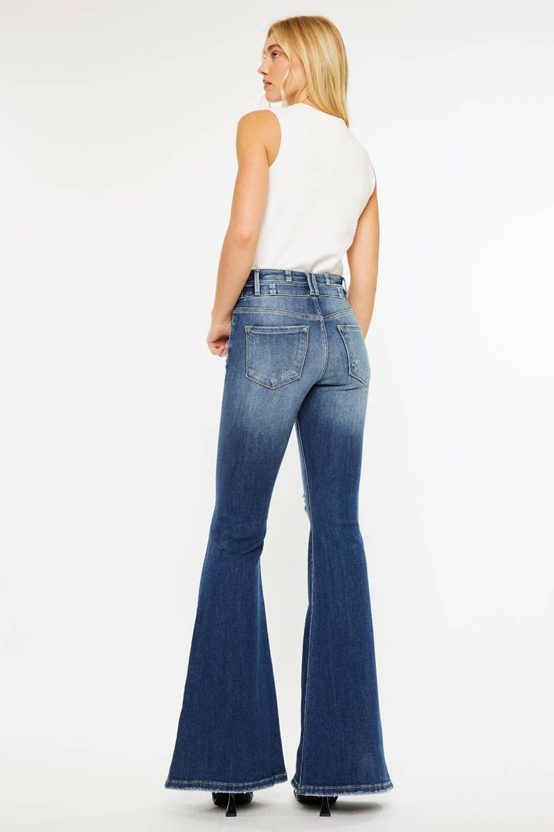 HIGH RISE SUPER FLARE JEANS
