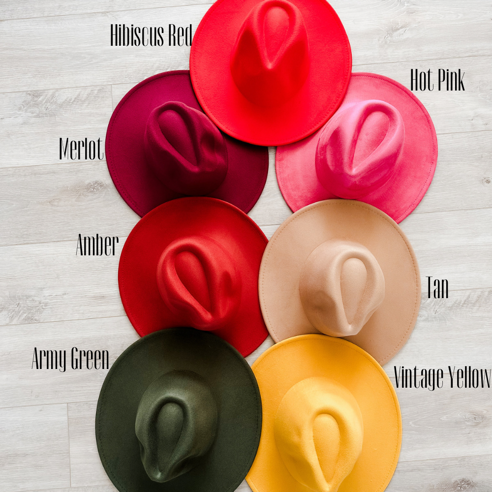 Wild Flower Burnt Hat Stay Wild Cowboy Hat Fedora