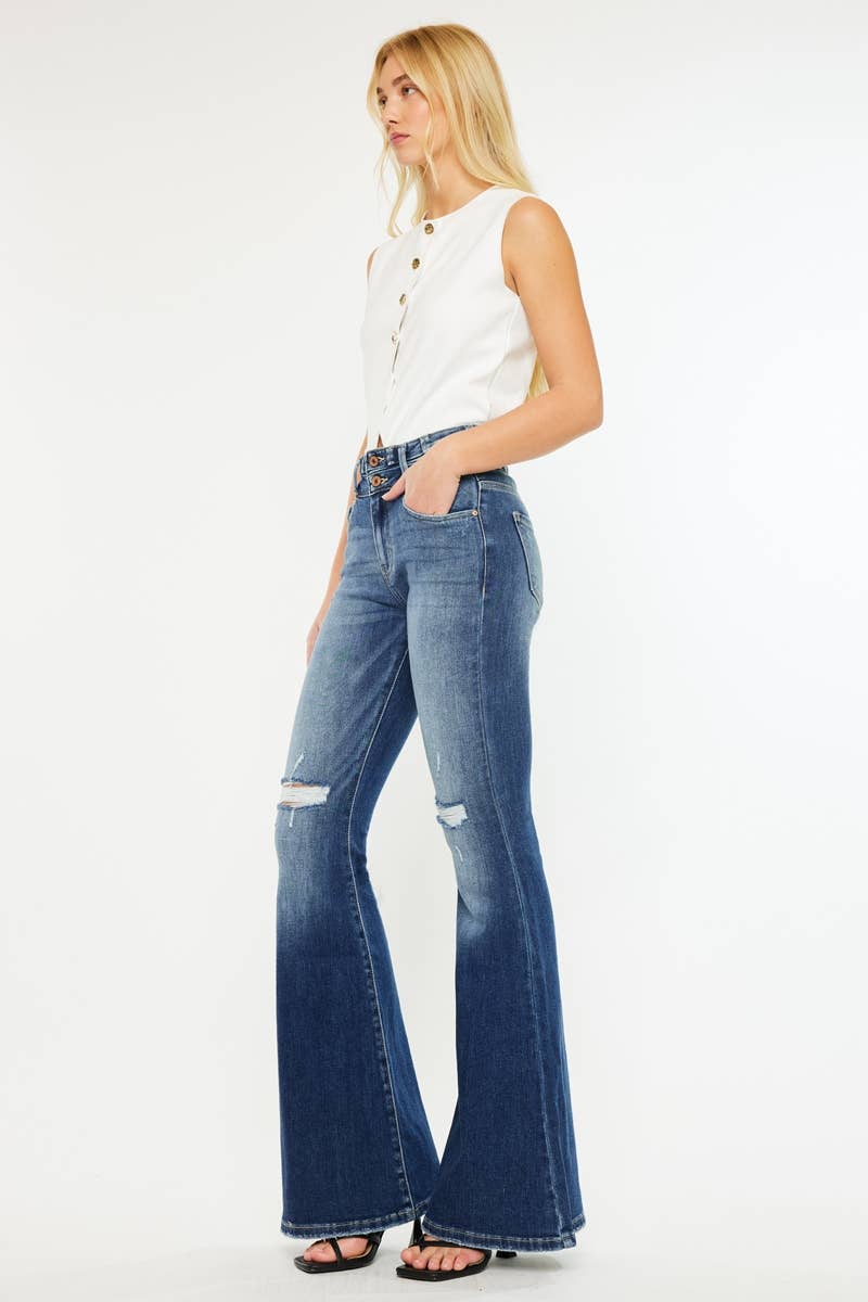 HIGH RISE SUPER FLARE JEANS