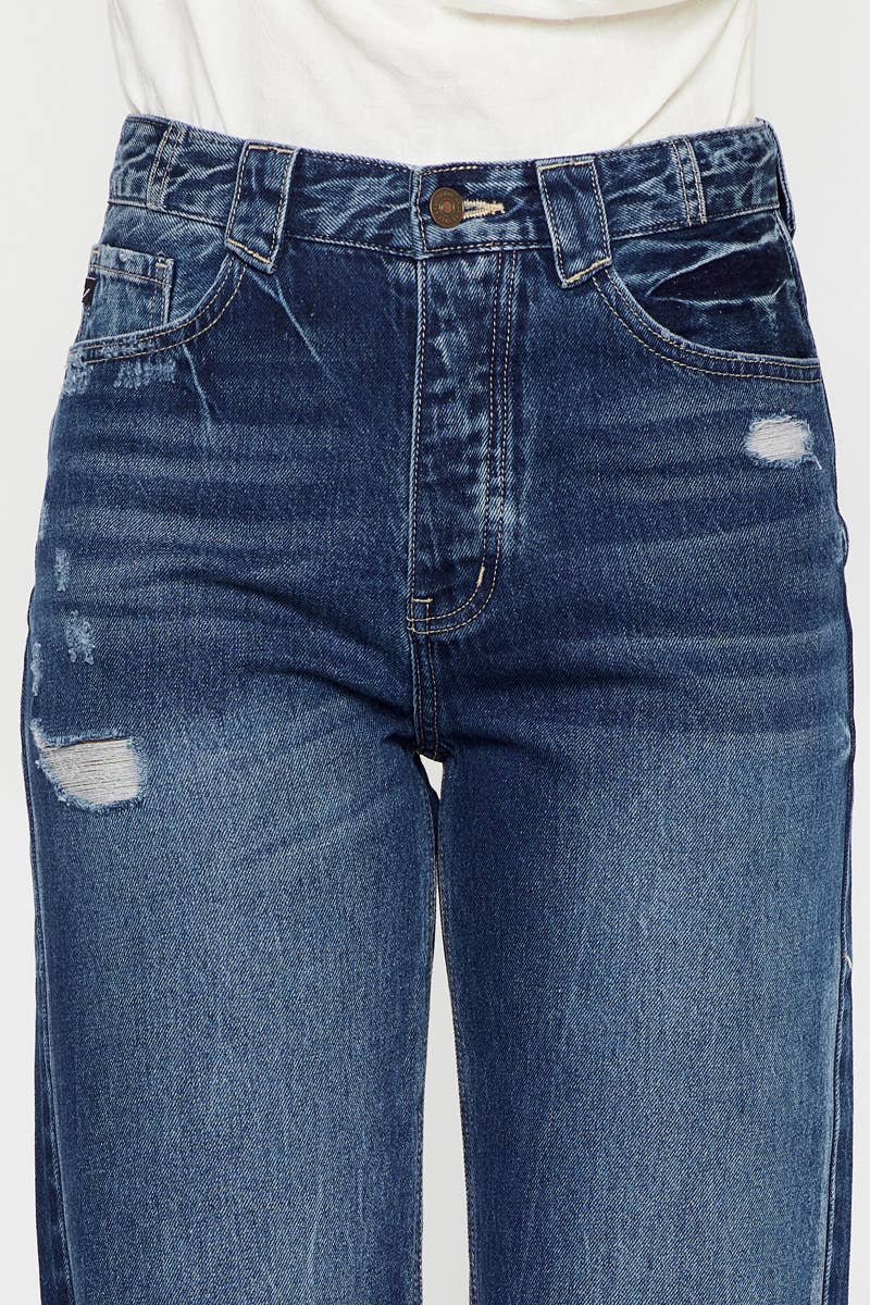 90’S ULTRA HIGH RISE FRAY HEM FLARE