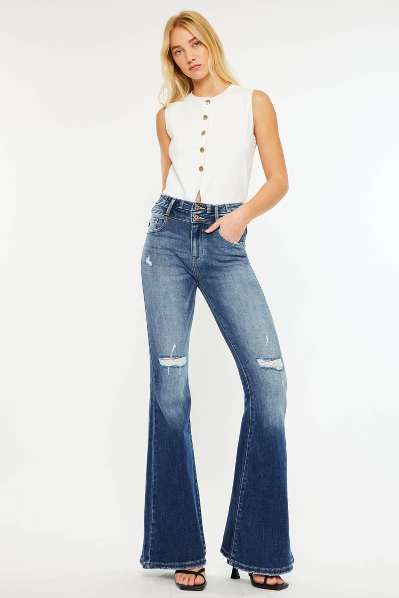HIGH RISE SUPER FLARE JEANS