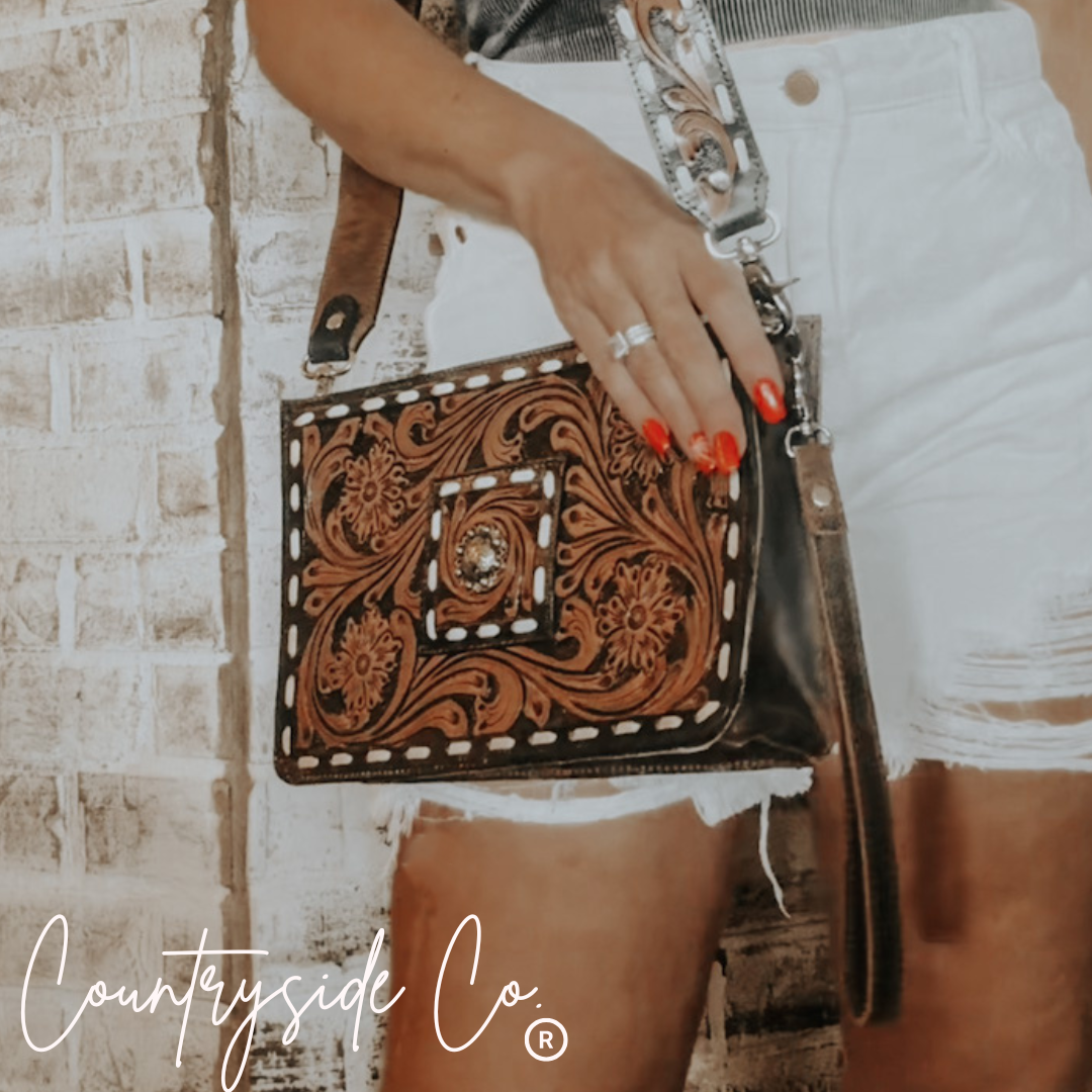 Legacy Tooled Leather Handbag Purse New Style 2025