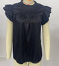 Cheetah ruffle top