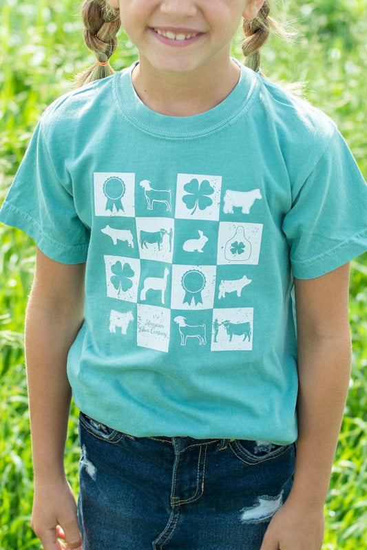 Fair Week Checkers Youth Tee