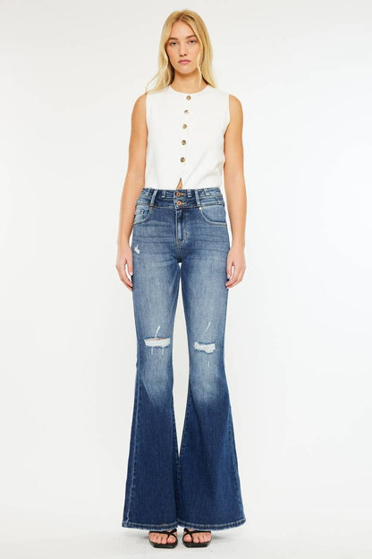 HIGH RISE SUPER FLARE JEANS