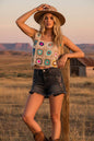Multi Color Crochet Top