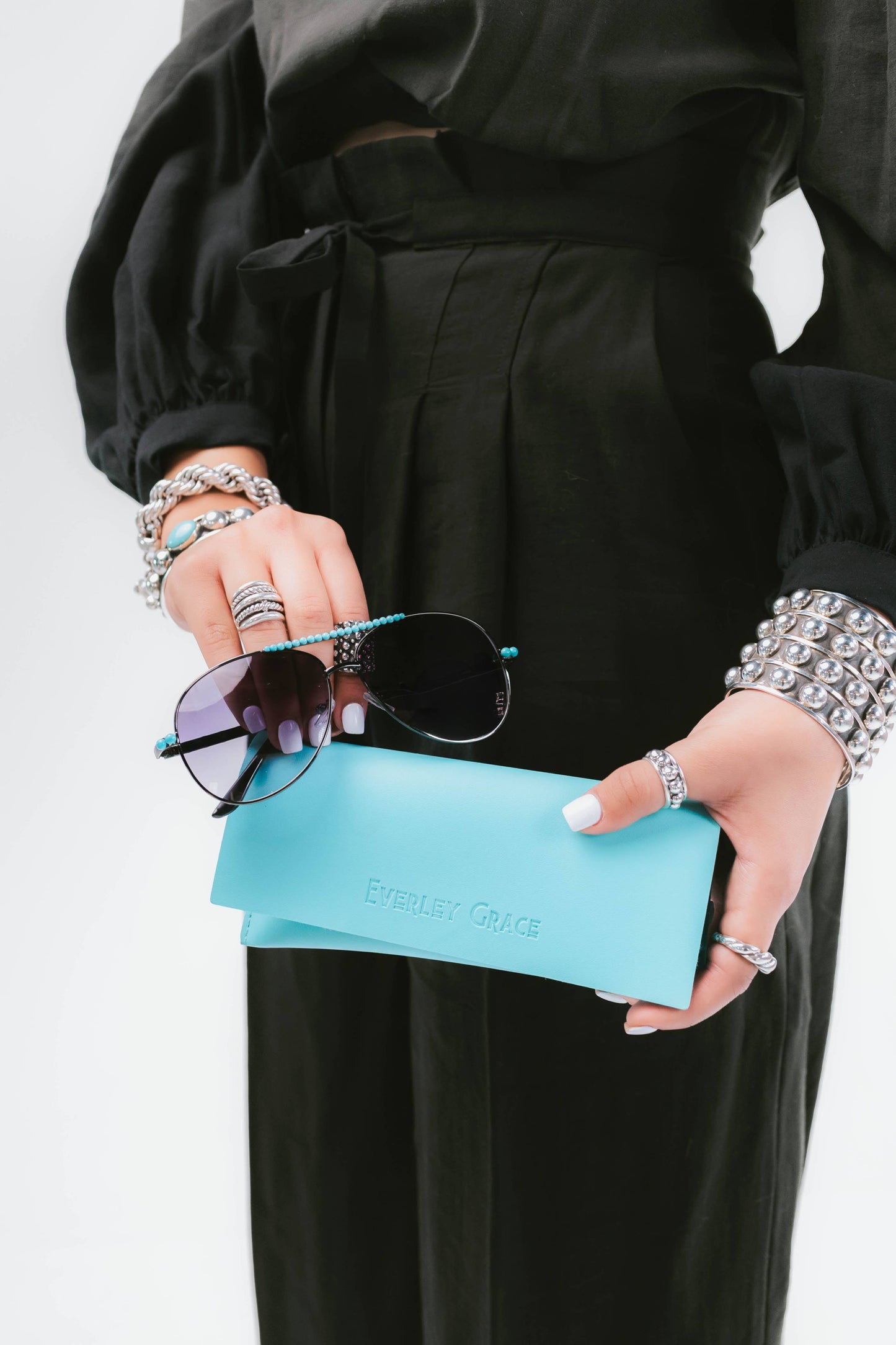 AVIATOR TURQUOISE SUNGLASSES