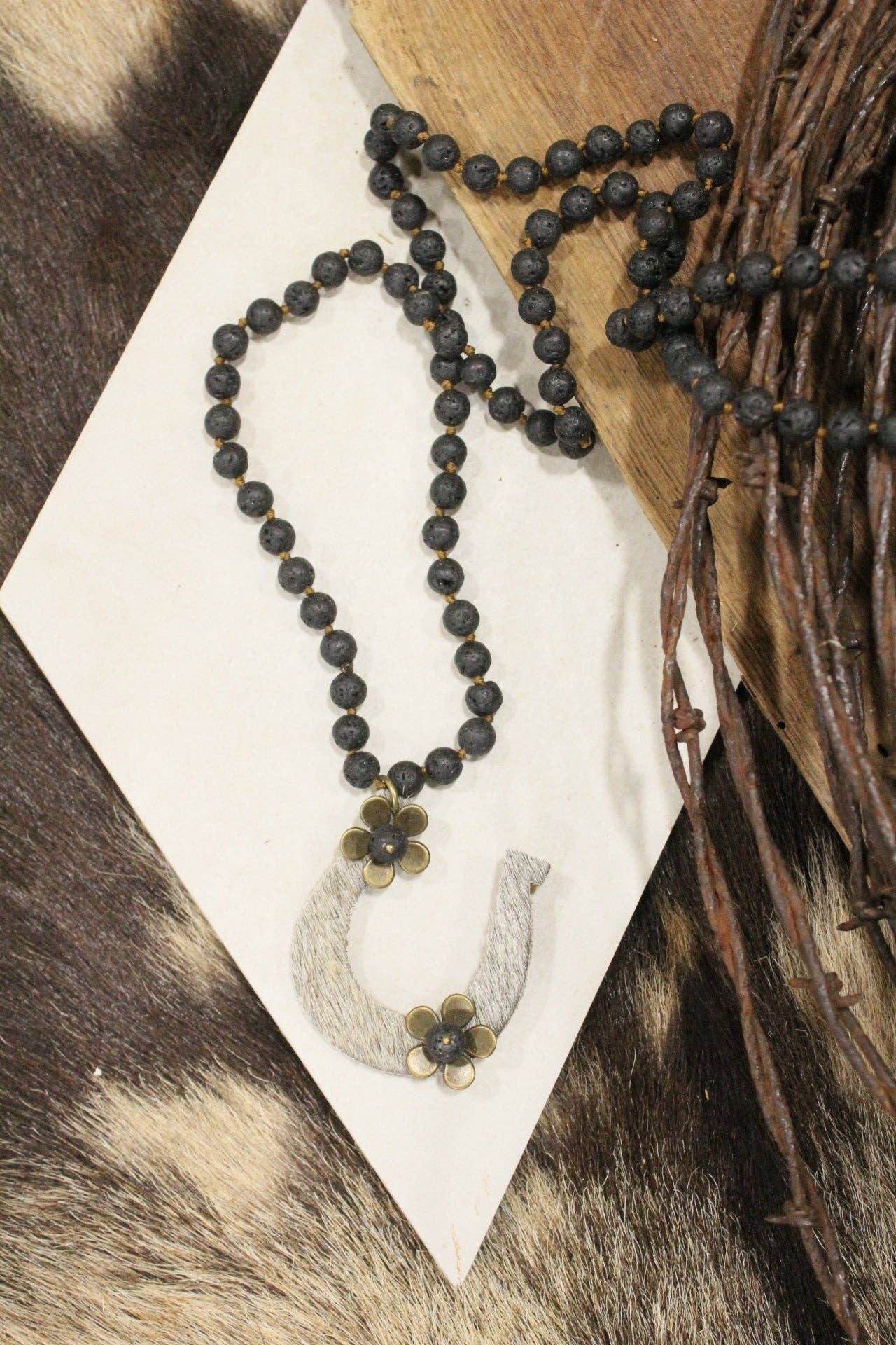 Cattle Drive Black Necklace