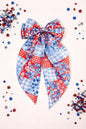 Patriotic American Patches Hair Bow