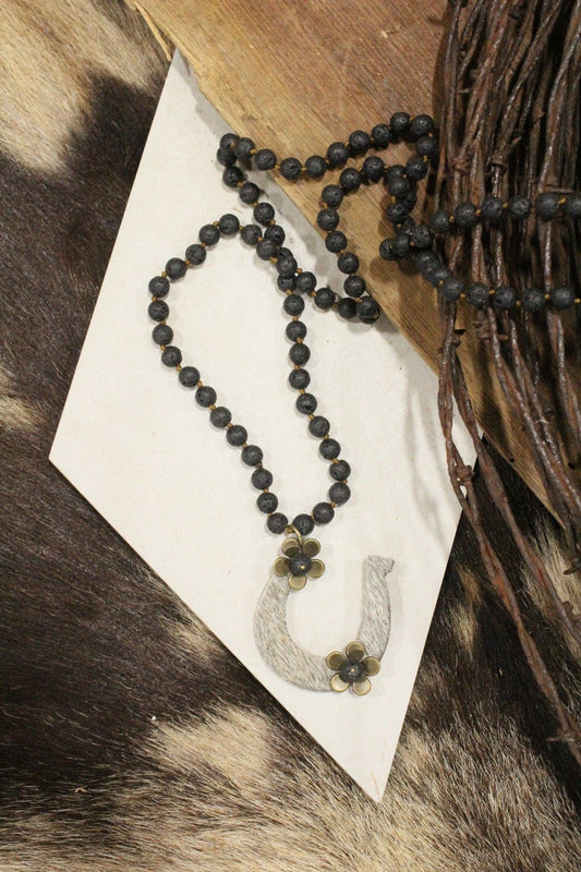 Cattle Drive Black Necklace