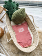 Western Ruffle Sleeve 'Farm Babe' Mauve Graphic Onesie/Tee