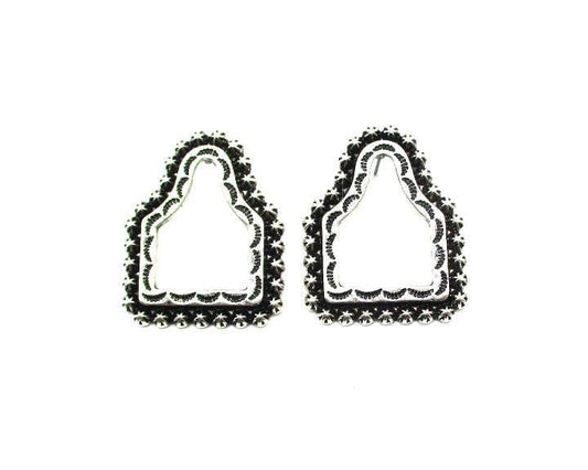 Western Cattle Tag Cut Out Post Earring