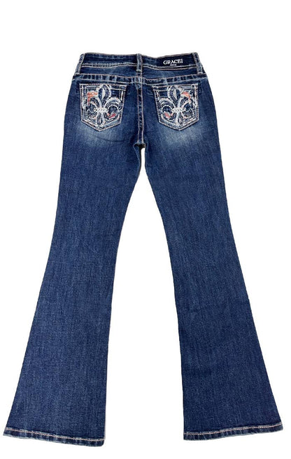 Fleur De Lis Modify Girl Boot Cut | GB-51939