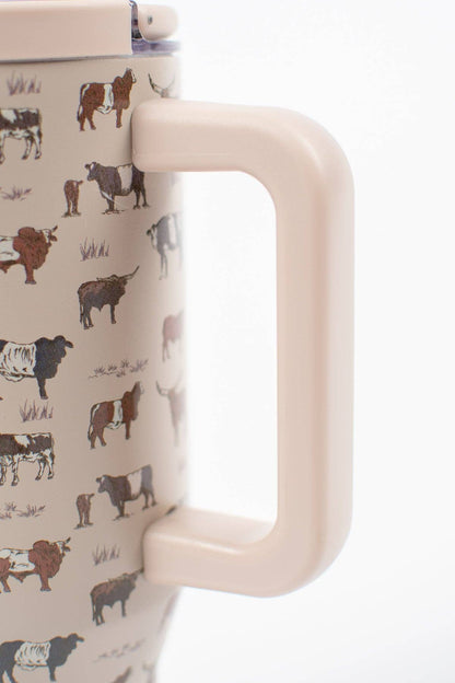 Vintage Cattle 40oz Water Tank Tumbler