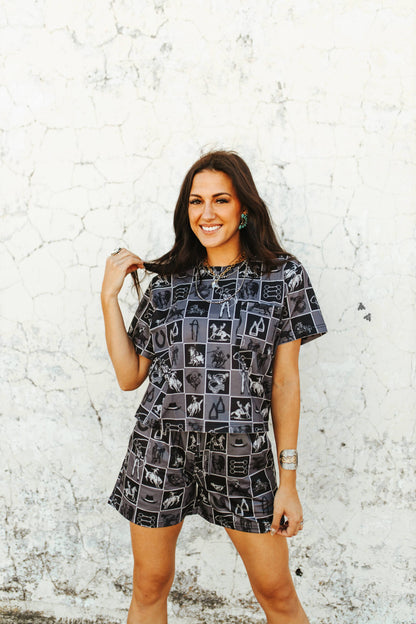 CHECK IT COWPOKE *SHORTS