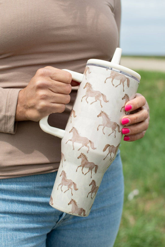 Horse 40oz Water Tank Tumbler