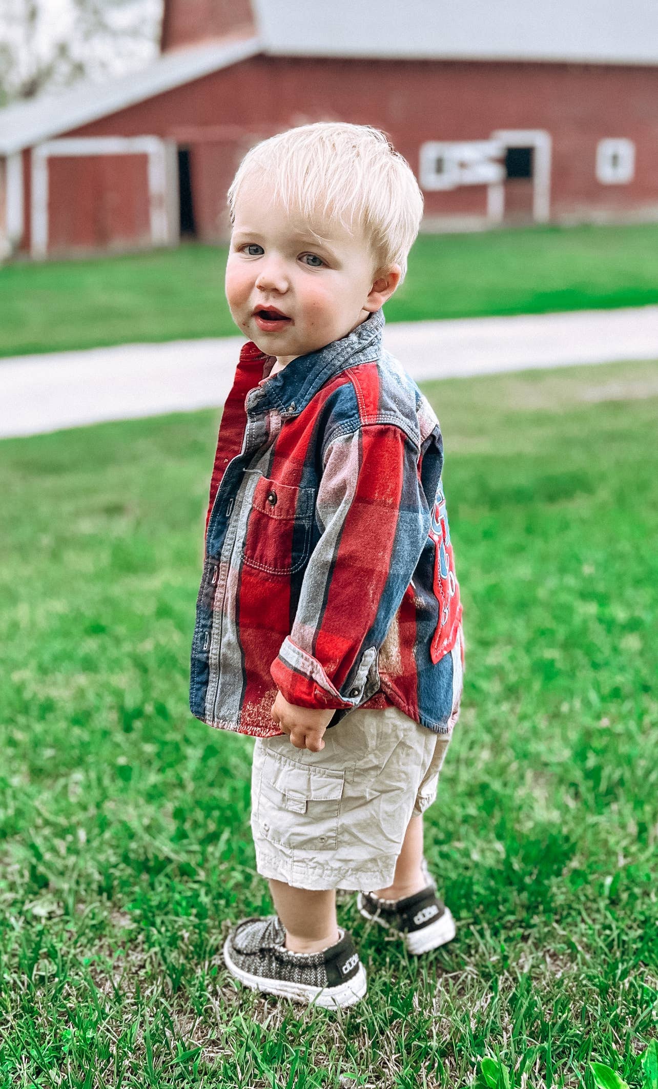 Toddler bleached flannels