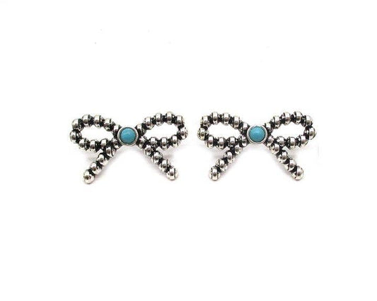 Western Bubble Ribbon Stud Earring