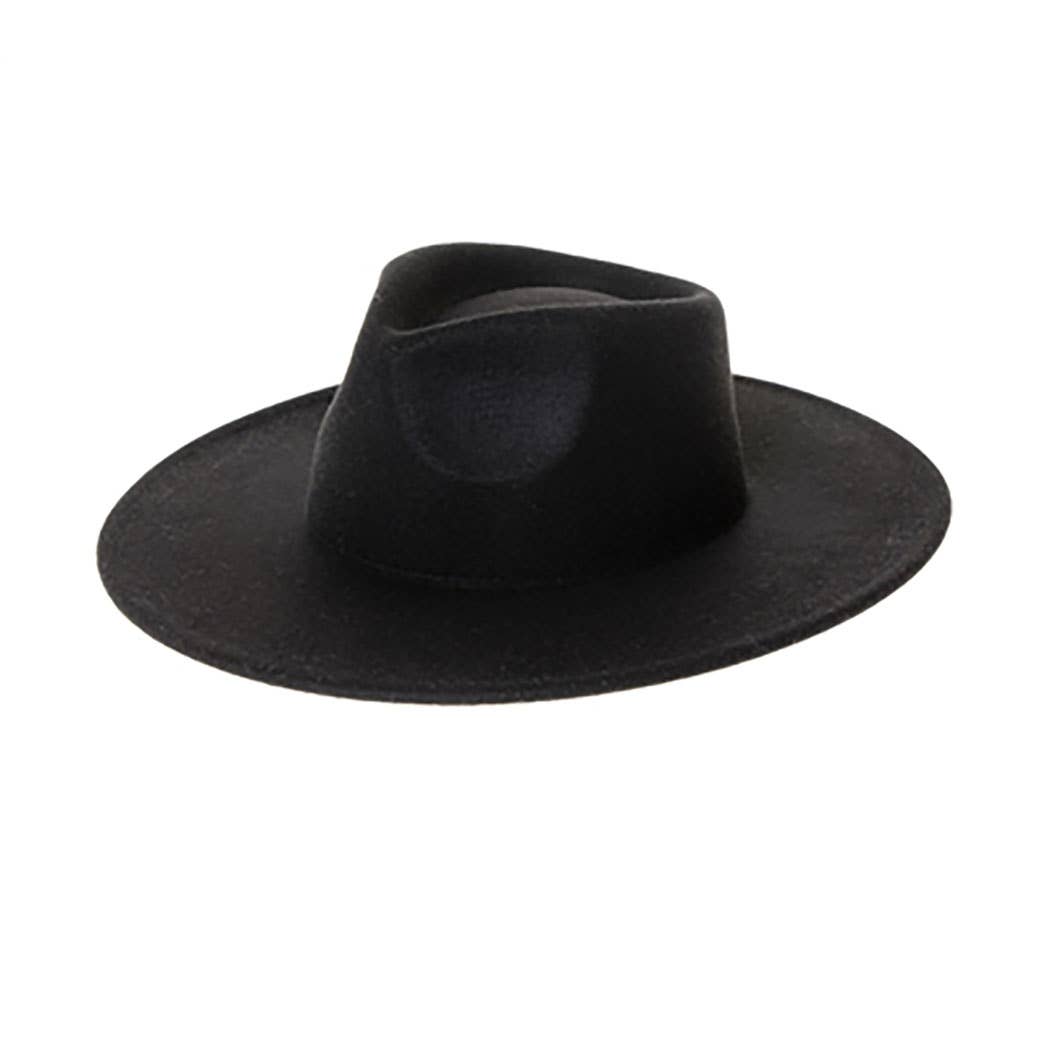 Children's Vegan Felt Rancher Hat with Adjustable Drawstring