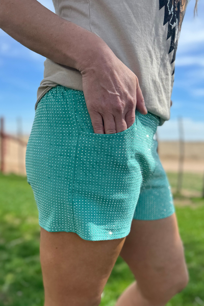 Jitterbug Shorts Turquoise