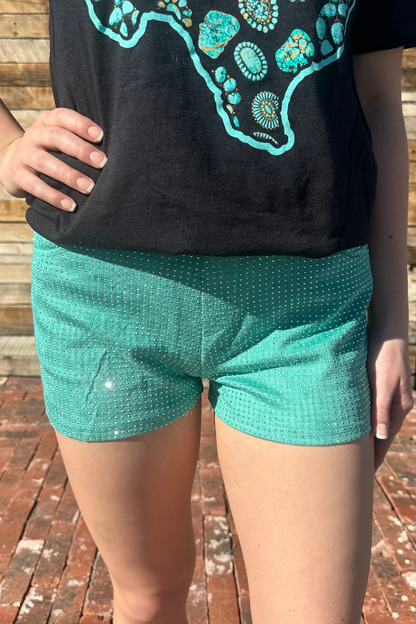 Jitterbug Shorts Turquoise