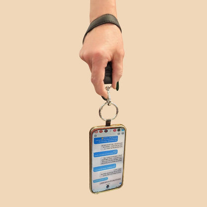 Clip & Go Strap w/Pouch Brushed Vegan Leather