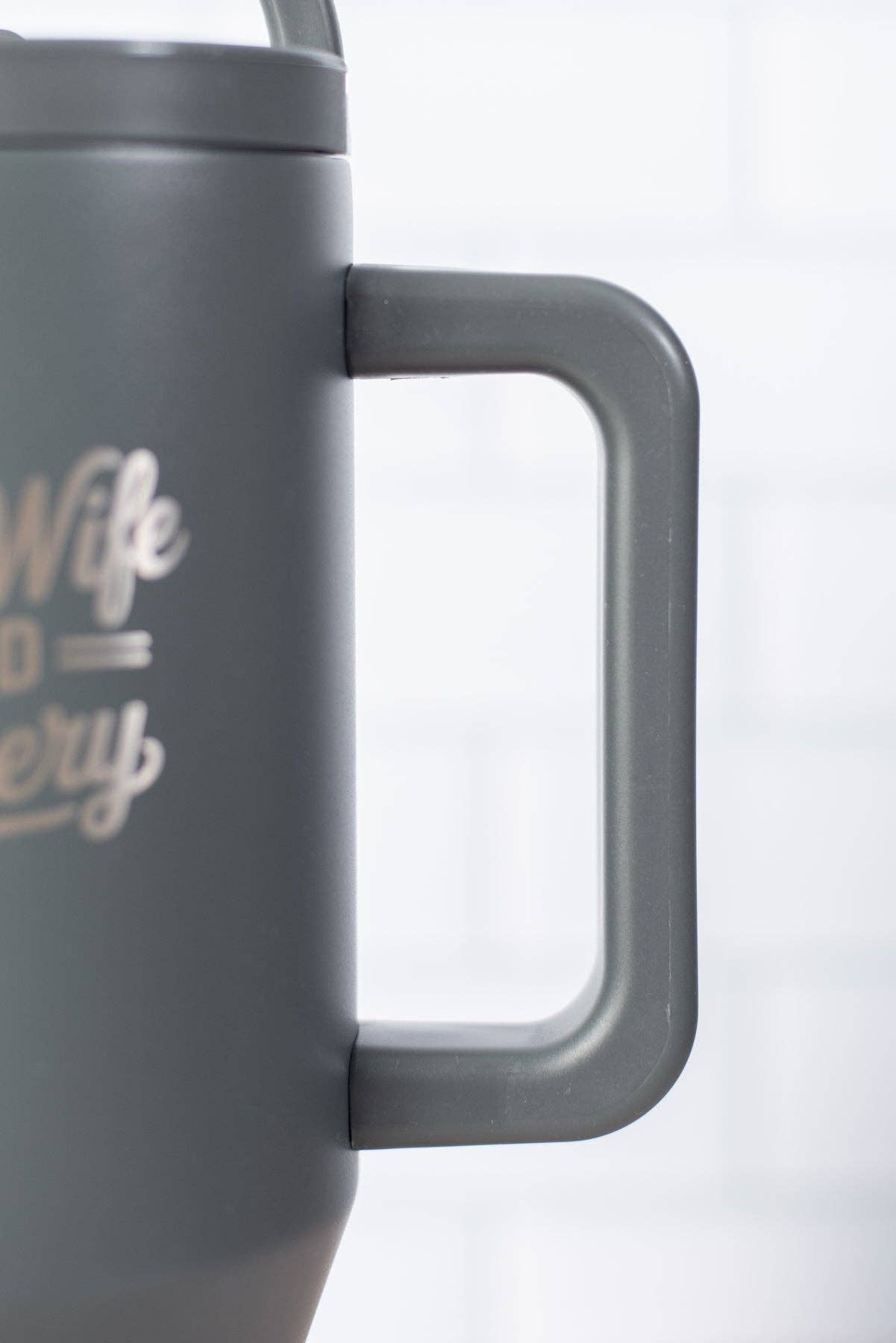 'Farm Wife Field Delivery' Water Tank Tumbler - Charcoal