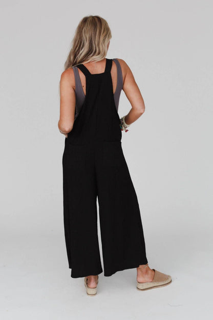 009 Serenity Wide Leg Jumpsuit - Black