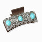 Western Theme Rectangular Grander Hair Claw