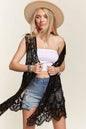 CROCHET SLEEVELESS CARDIGAN