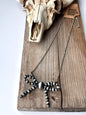 Western Navajo Pearl Bead Coquette Bow Chain Necklace