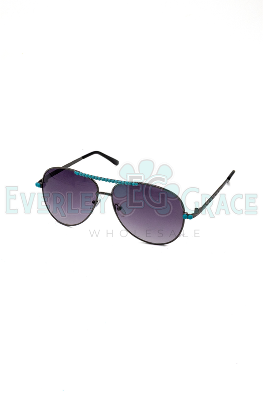 AVIATOR TURQUOISE SUNGLASSES