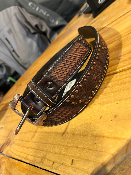 Punchy Leather Belt