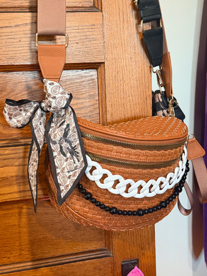 Leather Decorated Bum Bag