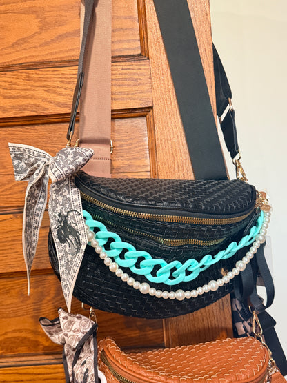 Leather Decorated Bum Bag