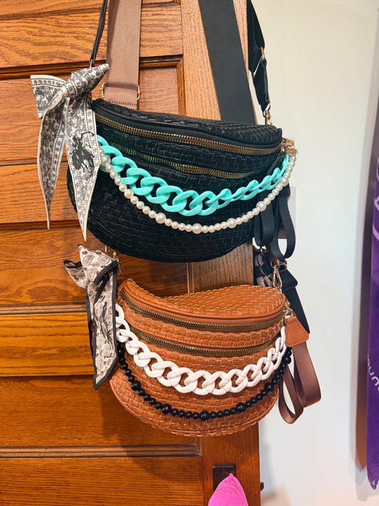 Leather Decorated Bum Bag