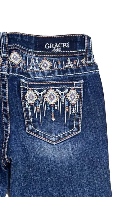 Aztec Yoke Modify Girl Boot Cut | GB-52008