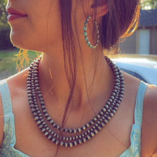 Navajo Pearl Necklace - Style 8