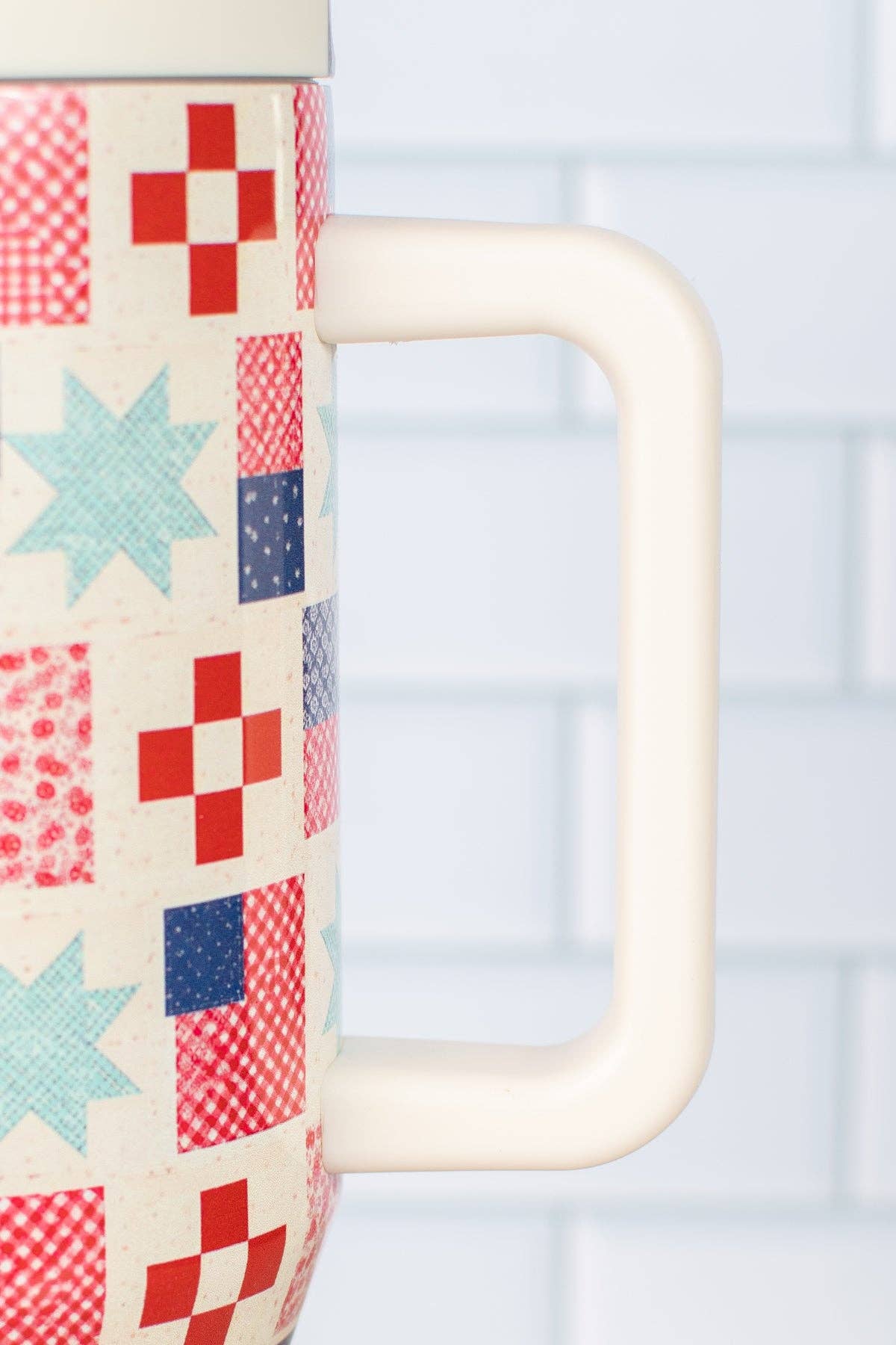 Patriotic Patchwork 40oz Water Tank Tumbler