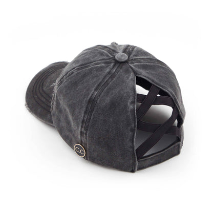 Cotton Criss-Cross Pony Cap