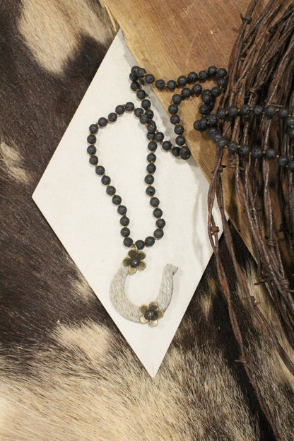 Cattle Drive Black Necklace